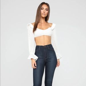 Fashion Nova Festive Crop Top